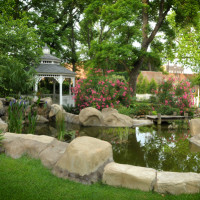 Current image of the private portrait garden of G. Patterson Studio