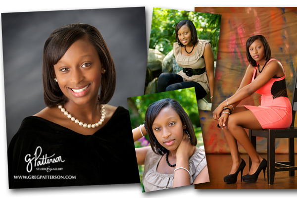 Collage of official yearbook and fun casual images of Nacogdoches Senior.